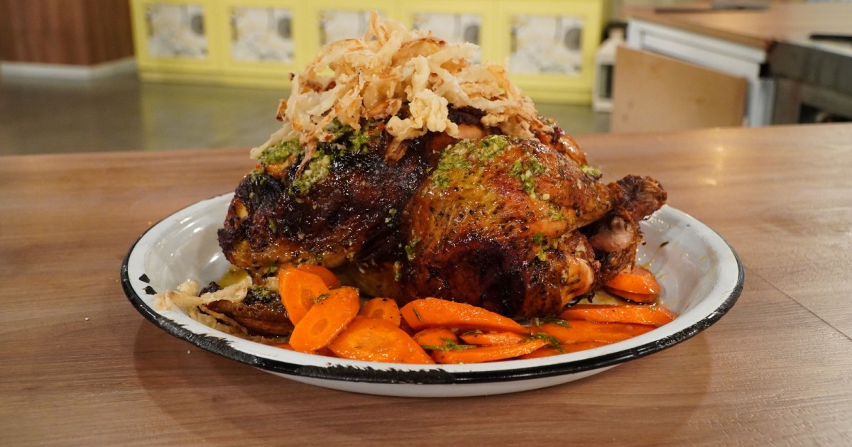 Riquísimo pollo a la provenzal con zanahorias glaseadas | Canal 9